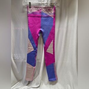 Nike Leggings - Pink and Blue Geometric